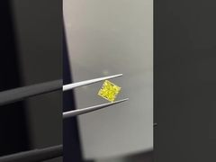 1.5ct مختبر غرووم الماس الأميرة قطع CVD الصفراء مكثفة VS1 2EX N IGI.