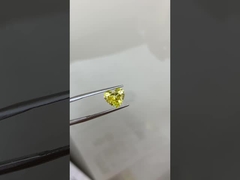 1.67CT فانسي شديد الأصفر VS1 EX VG CVD مختبر نضج الماس القلب قطع شهادة IGI