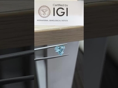 3.26ct مختبر غرووم الماس قلب قطع CVD فانسي مكثفة خضراء زرقاء VS2 2EX N IGI