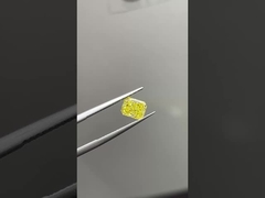 1.24ct المختبر نمت الماس شعاعي قطع CVD فانسي الصفراء المكثفة VVS2 EX VG N IGI