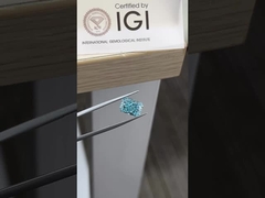 3.55ct المختبر نمت الماس المتوهج قطع HPHT فانسي الحيوي الأزرق VS2 2EX N IGI ♪