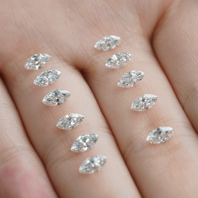 شراء 1.5x3.3-4.8x9.5mm 0.01 إلى 0.68ct الماس الطبيعي الساخن الأبيض الشكل ماركيز DEF اللون VVS وضوح online manufacture