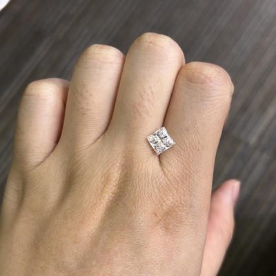شراء 2.02CT D VS1 EX VG CVD النضج الماس البريليانز الأميرة قطع معتمدة IGI online manufacture