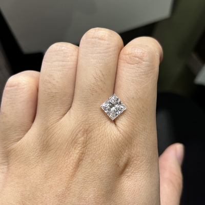 شراء 3.09CT D اللون VS1 الوضوح EX VG CVD الأميرة المختبر الماس النضج online manufacture