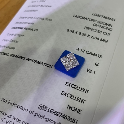 شراء 4.12CT G VS1 2EX مختبر مرض القلب الخلق برنسيس قطع الماس لصنع المجوهرات online manufacture