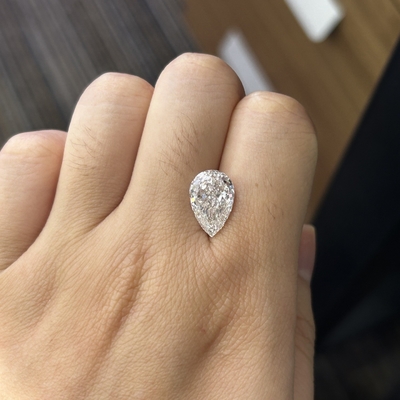 شراء 4.09CT F VS1 EX VG CVD شكل بير مختبر خلق الماس LG628426480 online manufacture