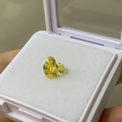 شراء 1.67CT فانسي شديد الصفراء المختبر الكبير VS1 EX VG CVD المختبر الكبير الماس القلب قطع online manufacture
