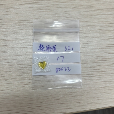 شراء 1.7CT الاصفر الرائع SI1 HPHT صنع الإنسان الماس الكناري قطع القلب online manufacture