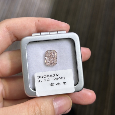 شراء 3.72ct CVD فانسي وردي مختبر نضج الماس شعاعي قطع VS وضوح online manufacture