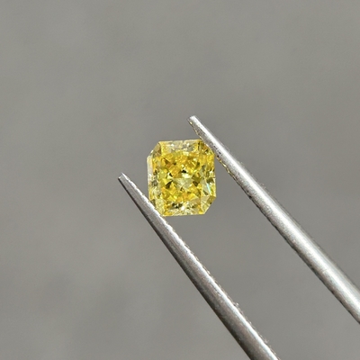 شراء 0.55ct VS2 المختبر خلق الماس الأصفر الكناري قطع مشع OEM ODM online manufacture