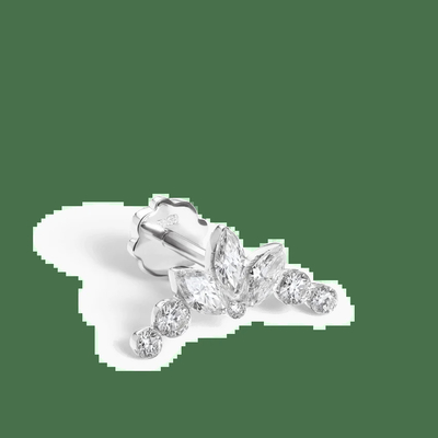 شراء 0.58 قيراط مختبر صنع الماس حلقة الأقراط VVS وضوح HPHT حلقات online manufacture