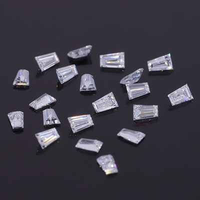 الماس المختبر المخلوقة فضفاضة مكافحة HPHT 2.6-3.1 إلى 1.0-3.7mm شكل ترابيزويلي أبيض قطع ترابيزويلي