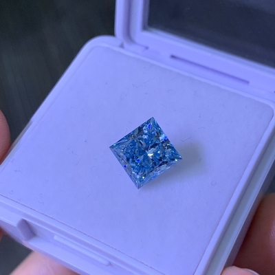3.2CT أزرق باهت VS1 2EX CVD مختبر نضج الماس الأميرة قطع