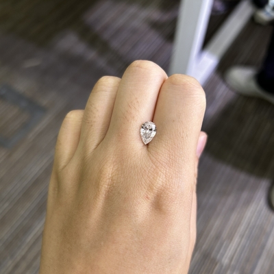 1.57CT E VS1 2EX CVD المختبر الماس قطع بير معتمد IGI