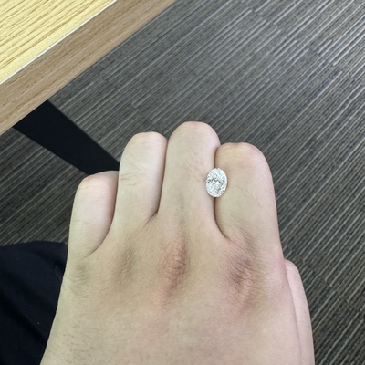 2.09ct بأسعار معقولة الماس المزروع في المختبر VS1 وضوح E لون شكل بيضاوي