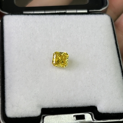 1.56ct الماس الأصفر الاصطناعي HPHT الماس المزروع في المختبر الماس الساطع SI2 2VG N IGI